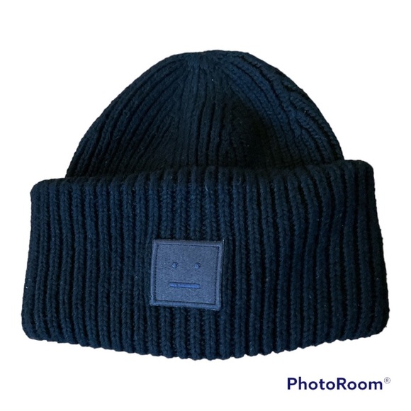 Acne Black Beanie - Picture 1 of 3